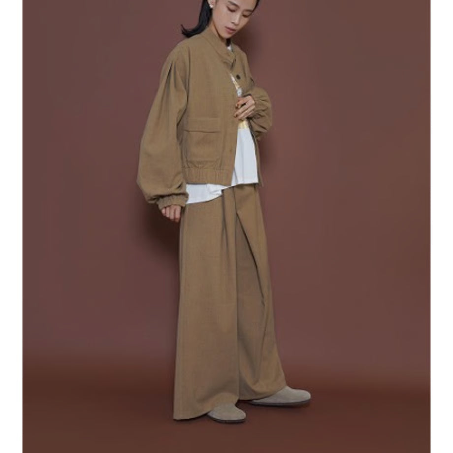 【CYAN 2025 AW vol.2】ワイドスリーブウーリーショートブルゾン