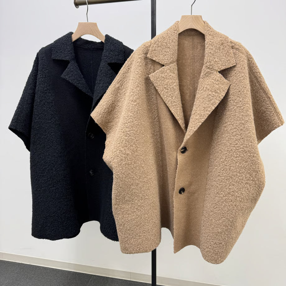 再販決定!【CYNICAL 】ボアスライバーニットポンチョ