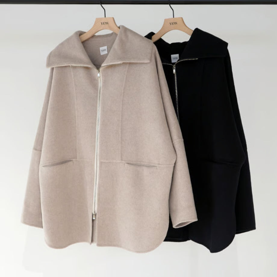 【YENN 2025 AUTUMN/WINTER】ZIP COLLAR MID COAT