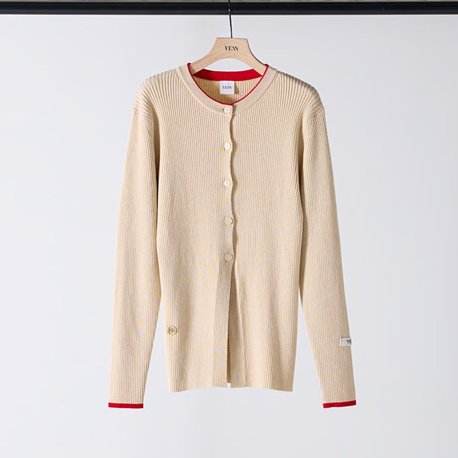 【YENN 2025 AUTUMN/WINTER】WOOL RIB CREW CD