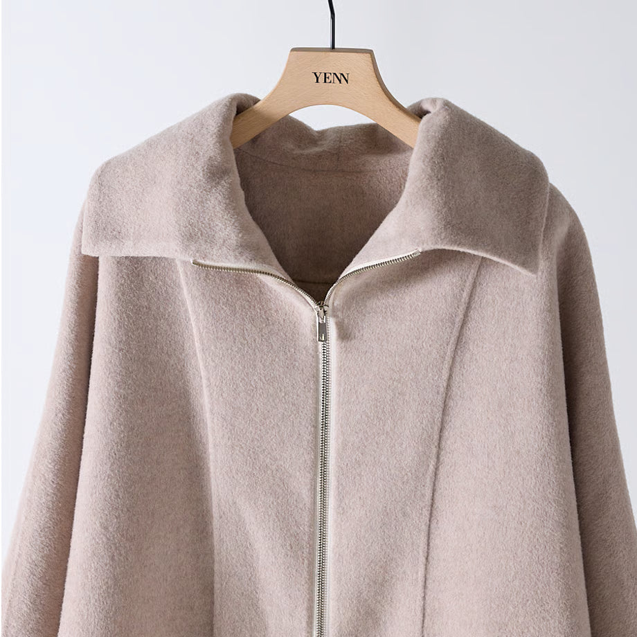 【YENN 2025 AUTUMN/WINTER】ZIP COLLAR MID COAT
