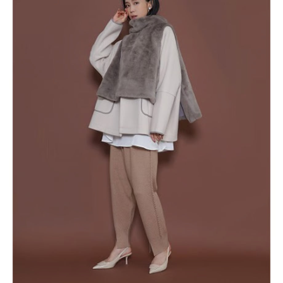 【CYAN 2025 AW vol.2】ケーブルラインニットジョガー