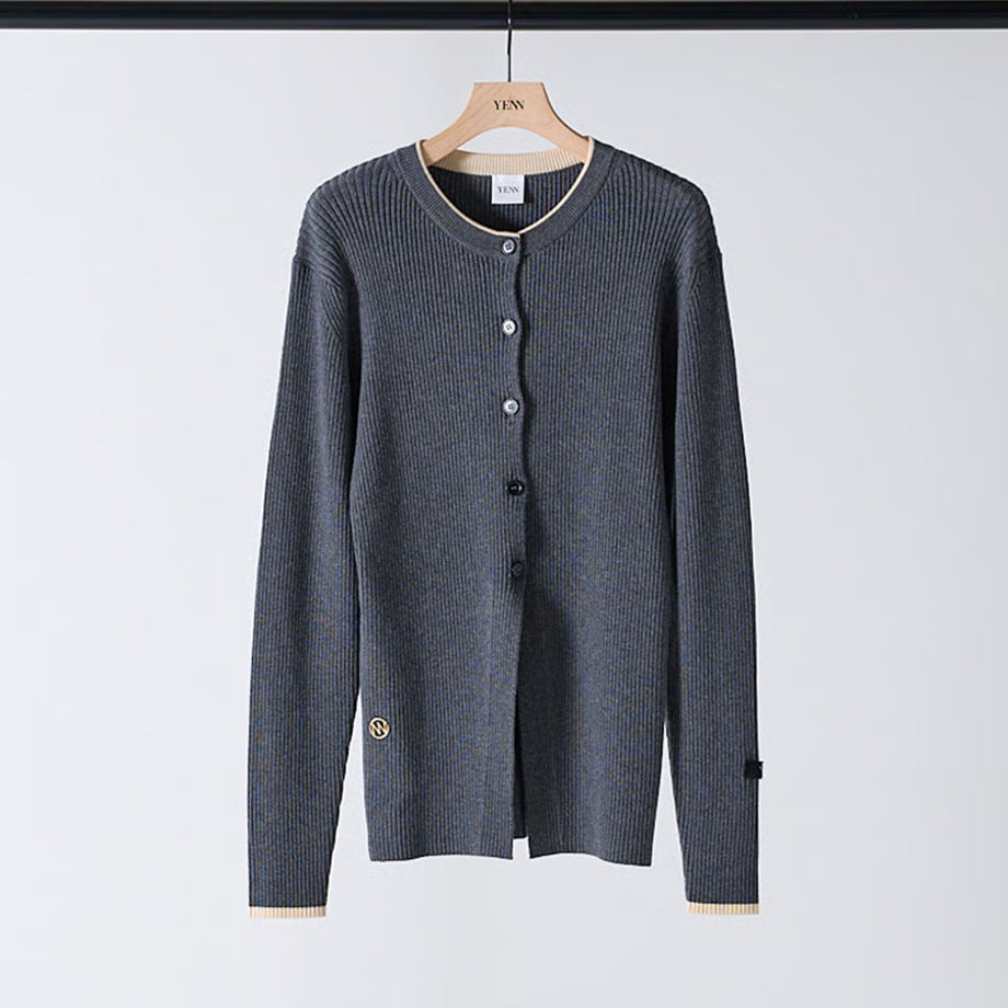 【YENN 2025 AUTUMN/WINTER】WOOL RIB CREW CD