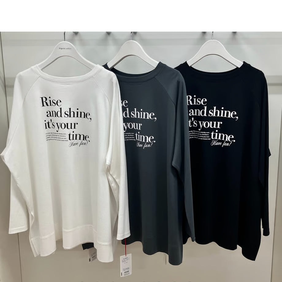 【Dignite collier 2025 AUTUMN/WINTER】2WAYラグランTシャツ