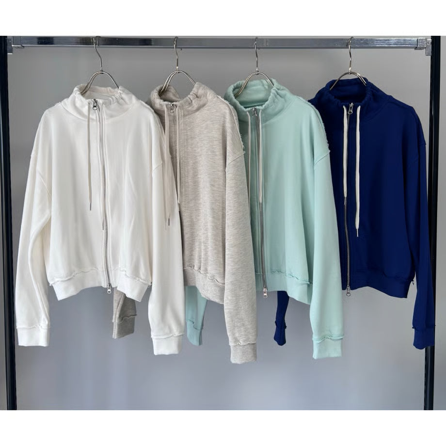 【MARGAUX 2025 WINTER】裏毛スタンドカラージップJK