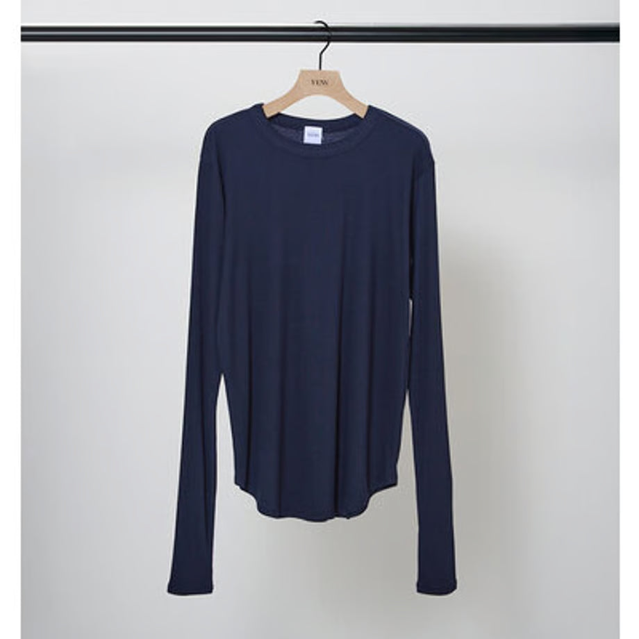【YENN LIMITED ORDER】COTTON RIB LONG TEE
