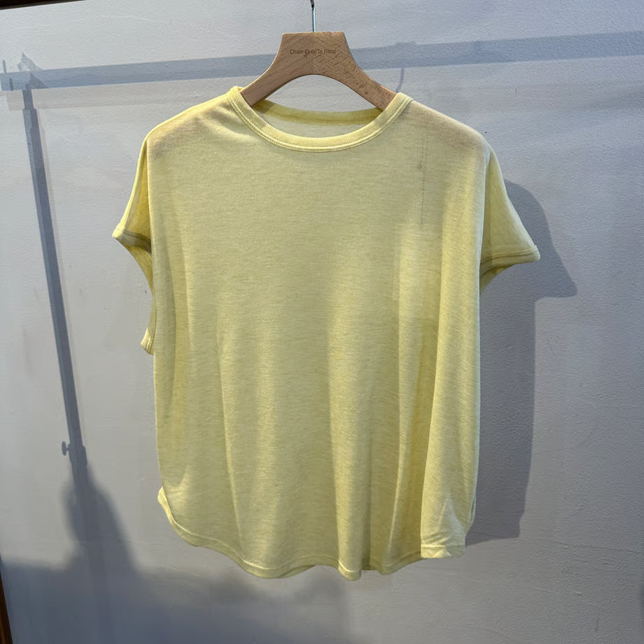 【hunch】オーバーフレンチ シアーTシャツ
