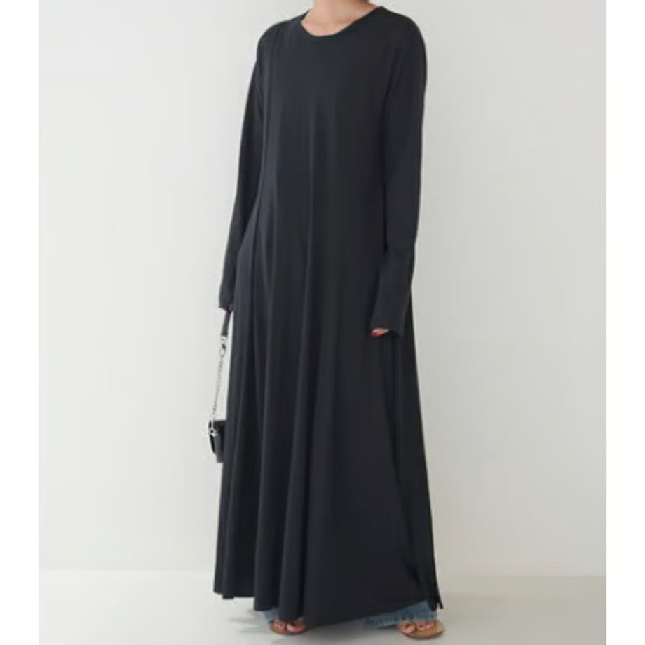 【YENN LIMITED ORDER】SLUB FLARE DRESS