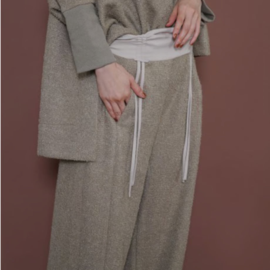 【CYAN 2025 AW vol.2】シャーリングウエストフリンジワイド