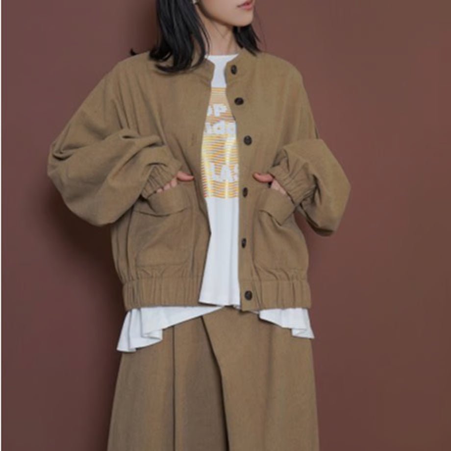 【CYAN 2025 AW vol.2】ワイドスリーブウーリーショートブルゾン