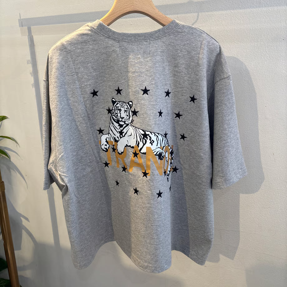 【TRANOI】BACK TIGER WIDE TEE