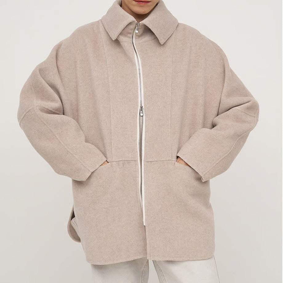 【YENN 2025 AUTUMN/WINTER】ZIP COLLAR MID COAT