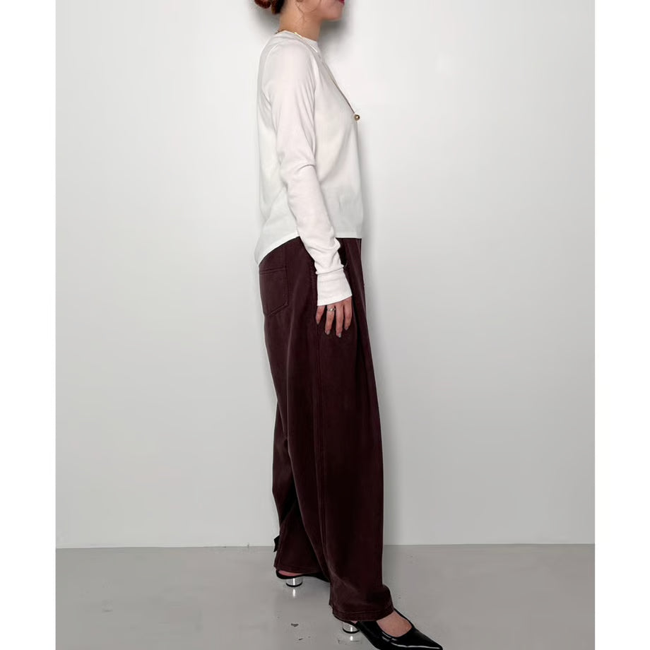 【CHIGNON 2025 AUTUMN/WINTER】アシンメトリー2WAYリブPO
