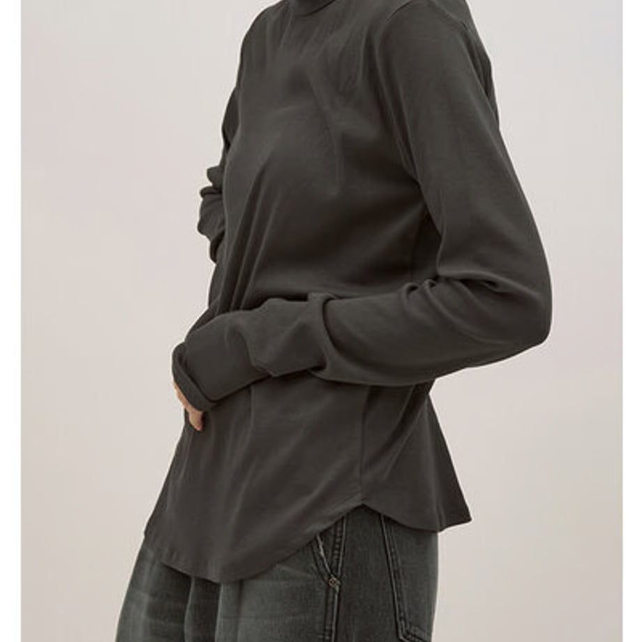 【YENN LIMITED ORDER】COTTON RIB LONG TEE