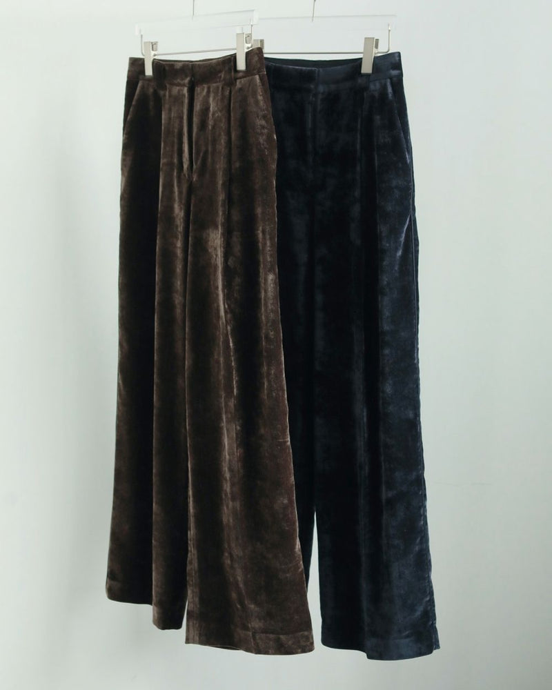 【anuke】Velvet Wide Pants