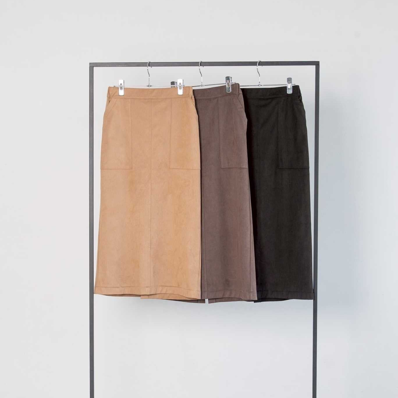 【ante aciem 26 AW exhibition】トナカイスエードタイトスカート - 9月下旬頃発送