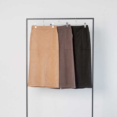 【ante aciem 26 AW exhibition】トナカイスエードタイトスカート - 9月下旬頃発送