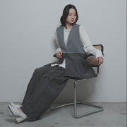 【CYAN 2026 AW VOL.2】フリースコンビエンドタックジレ - 10月下旬頃発送