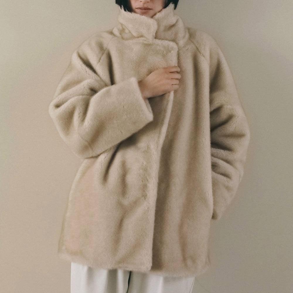 【anuke 2026 winter】Eco Minkfur Jacket