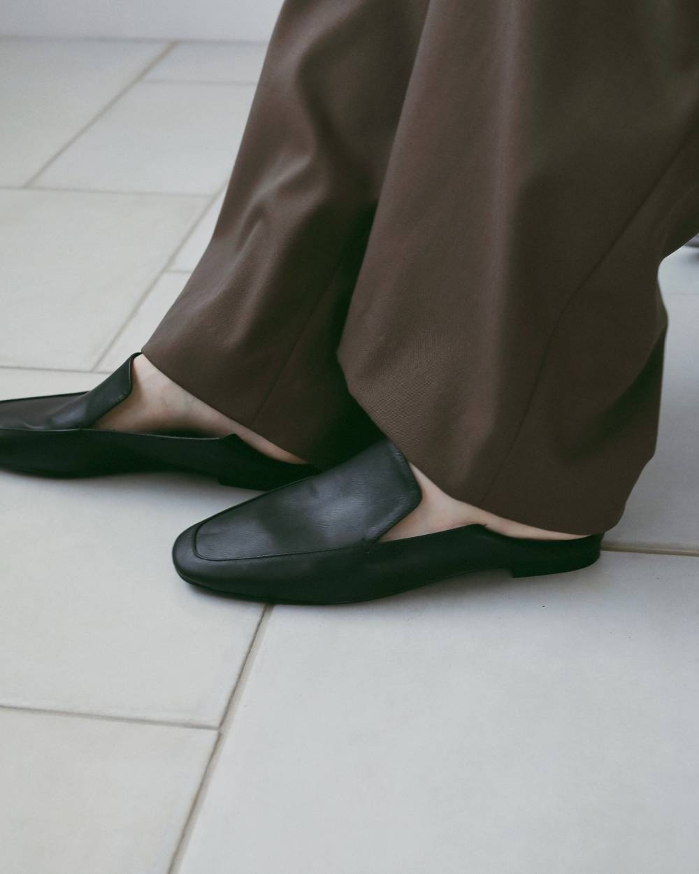 【anuke 2026 winter】Ecoleather Flat Loafers