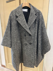 【CYNICAL】ヘリンボーンポンチョコート