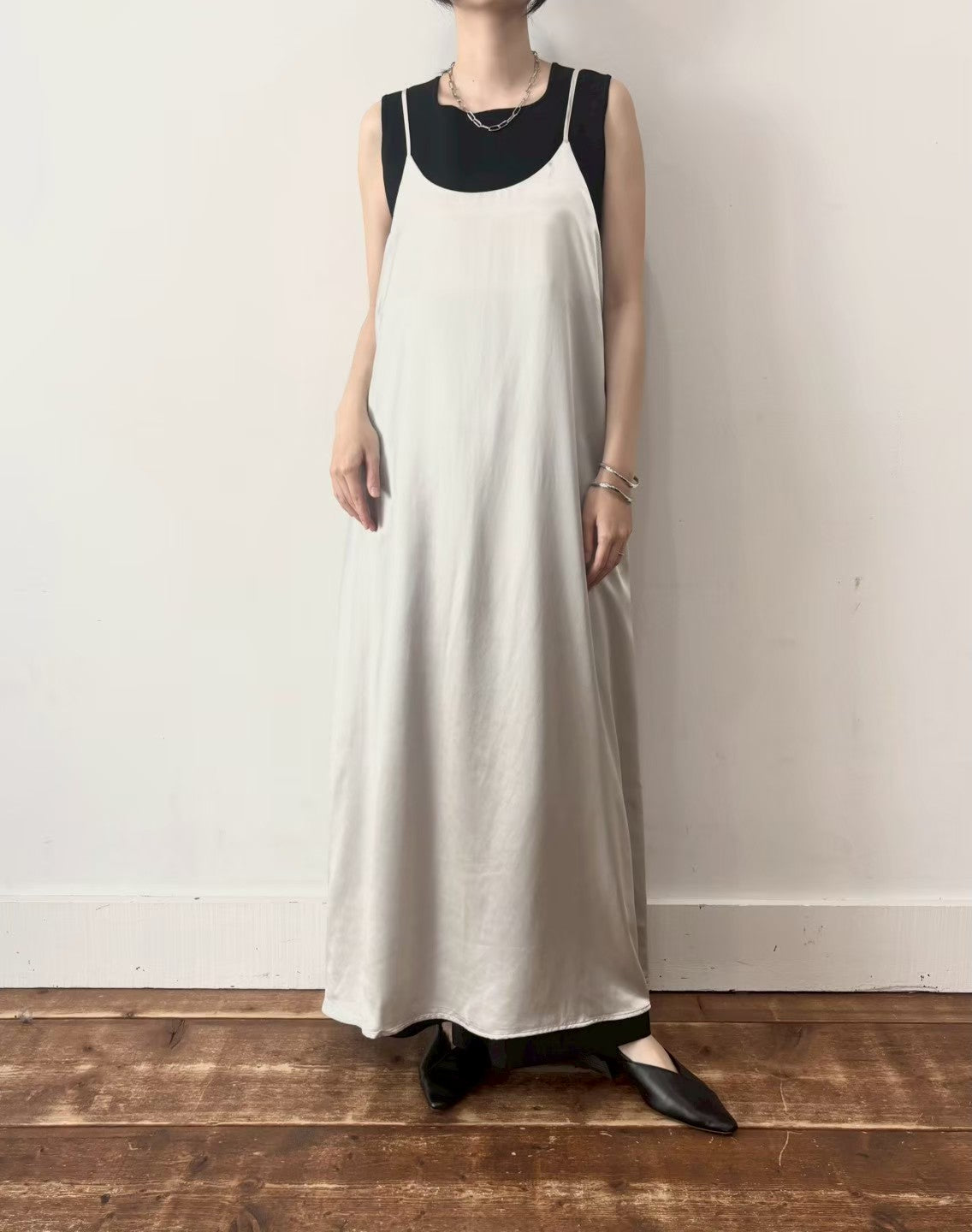 【siro de labonte 2026 spring＆summer】satin camisole OP