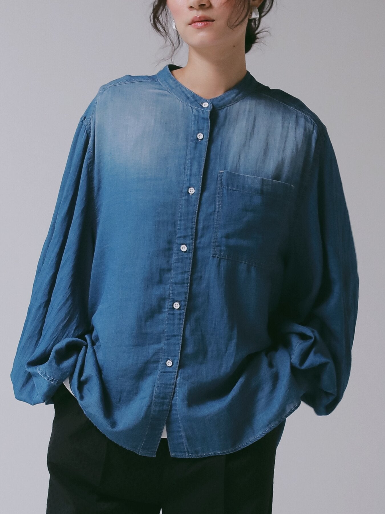 【CHIGNON 2027 PRE-SPRING】シアーデニムボリュームBL - 12月中旬頃発送