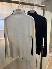 【CLOCHE】サイドラインリブニット