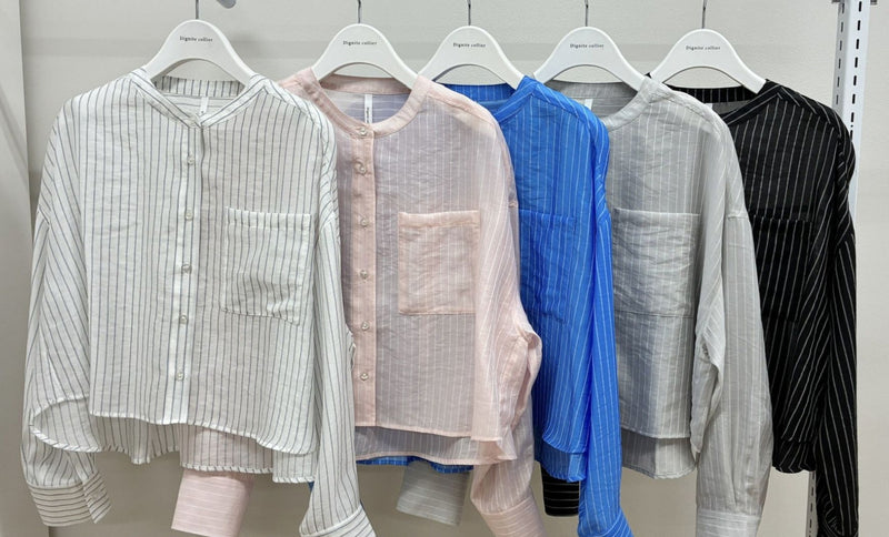 【Dignite collier 2026 SUMMER】ショートレングスオーバーシアーシャツ