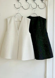 【anana】ラメシャギーツイード立体フォルムベスト