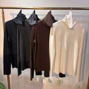 【CLOCHE】フリースタートルネック長袖インナー