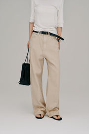 【Hella 2027 SS】lace hem denim pants - 2月下旬頃発送