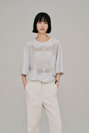 【Hella 2027 SS】embroidery over tee - 5月下旬頃発送