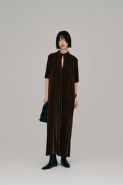 【Hella 2027 SS】flocked tulle keyhole dress - 3月下旬頃発送