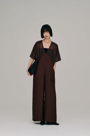 【Hella 2027 SS】sheer yoke jumpsuit - 3月下旬頃発送