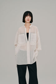 【Hella 2027 SS】sheer pullover shirt - 5月下旬頃発送
