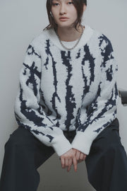 【CYAN 2026 AW VOL.2】ジオメトジャガードニット - 10月下旬頃発送