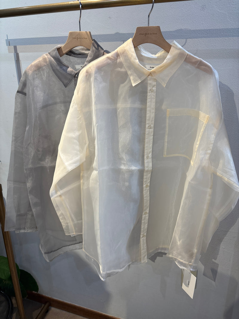 【anuke】Sheer Layered Shirts