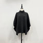 【siro de labonte 25 AW vol.2】bottle neck poncho vest