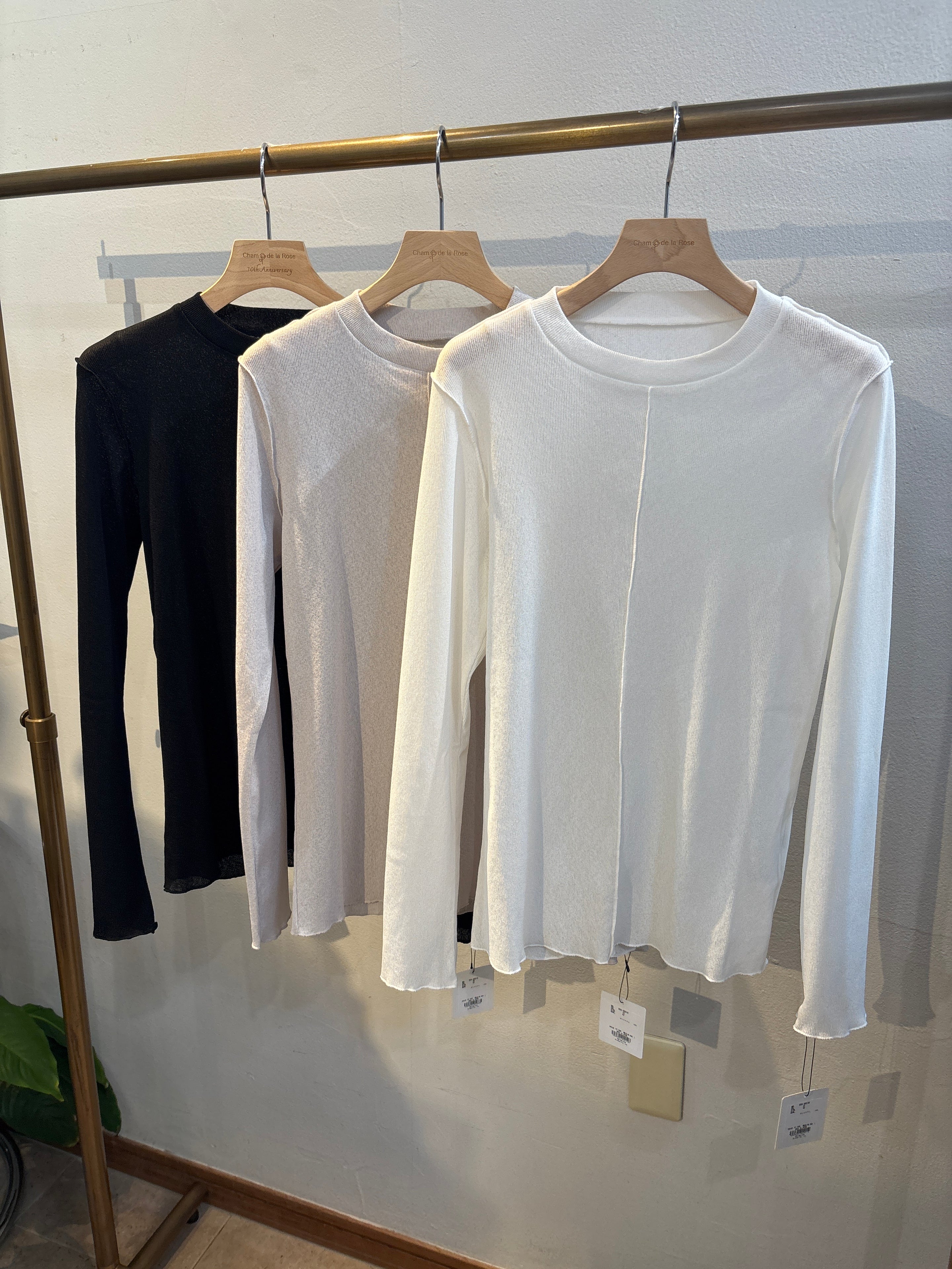 【CLOCHE】クルーネックカットソー