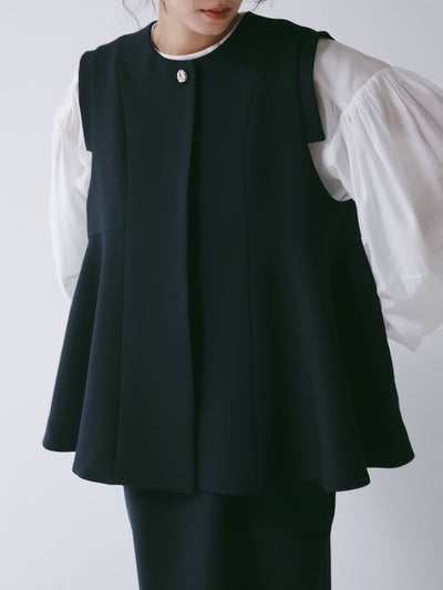 【CHIGNON 2027 PRE-SPRING】ソフトツイルフレアフォルムジレ - 12月下旬頃発送
