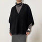 【siro de labonte 25 AW vol.2】ｖneck poncho vest
