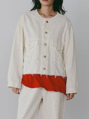 【CHIGNON 2027 PRE-SPRING】クラッシュクロップドJK - 12月中旬頃発送