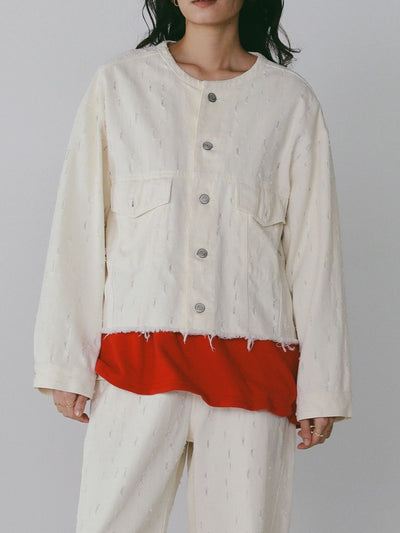 【CHIGNON 2027 PRE-SPRING】クラッシュクロップドJK - 12月中旬頃発送