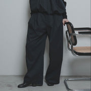 【CYAN 2026 AW VOL.2】3タックラウンドステッチツイルワイド - 10月下旬頃発送
