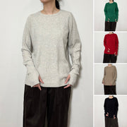 【siro de labonte 25 AW vol.2】fingerhole crewneck