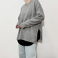 【siro de labonte 25 AW vol.2】side slit wide pullover