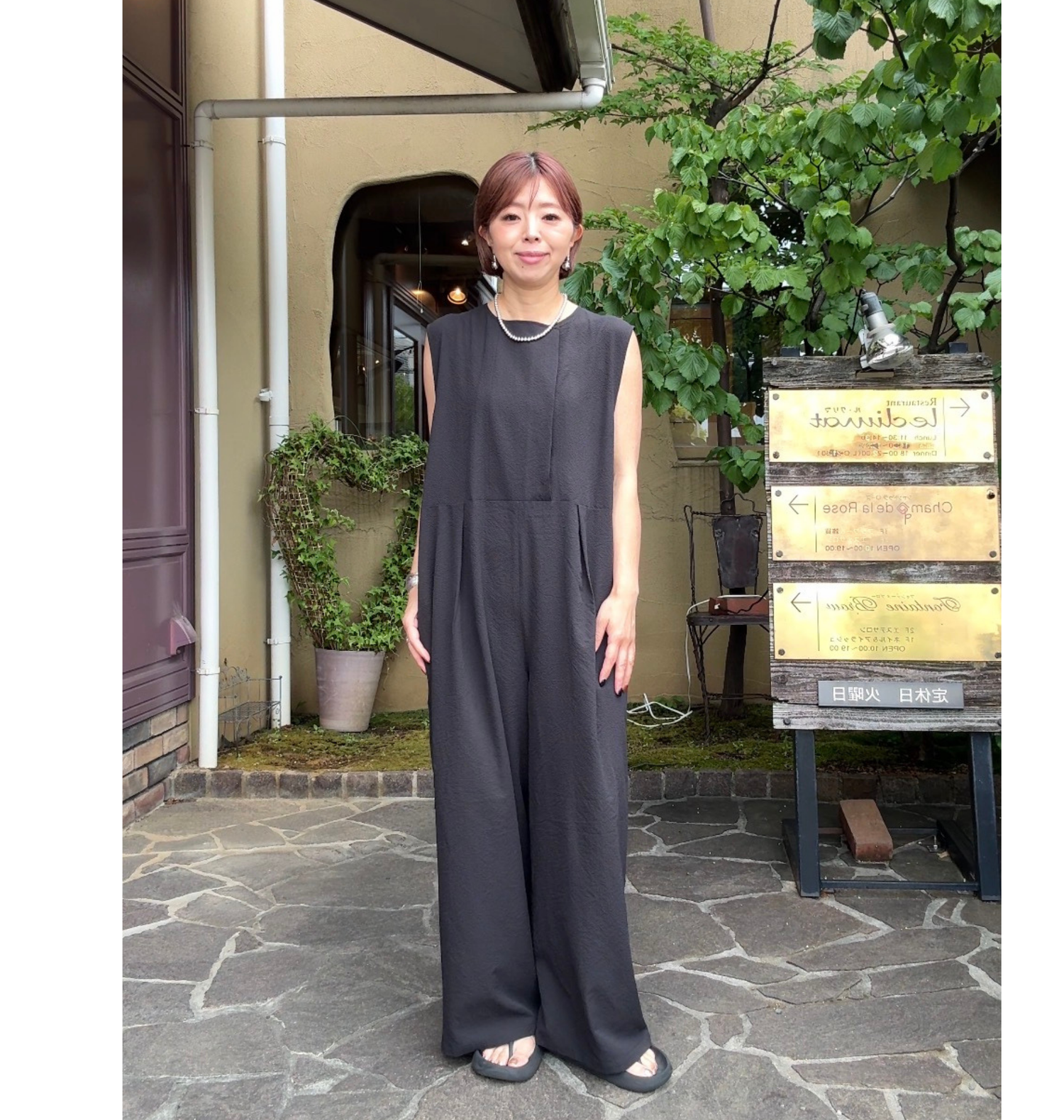 専用　　　未使用　シャンドゥラローズ　サロペット　ブラック Champdelarose | シャンドゥラローズ | シャンドラ | レディース