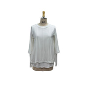 【ayane 2026 SPRING】シアーレイヤードフレアリブロンT