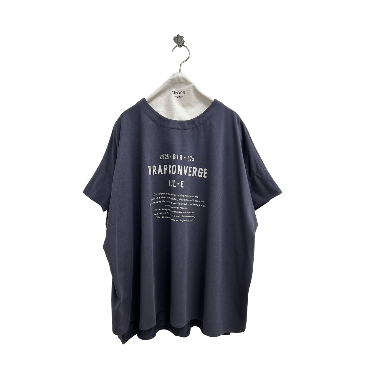 【ayane 2026 SUMMER】ポンチョ型ロゴTシャツ